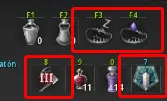 Items en el inventario